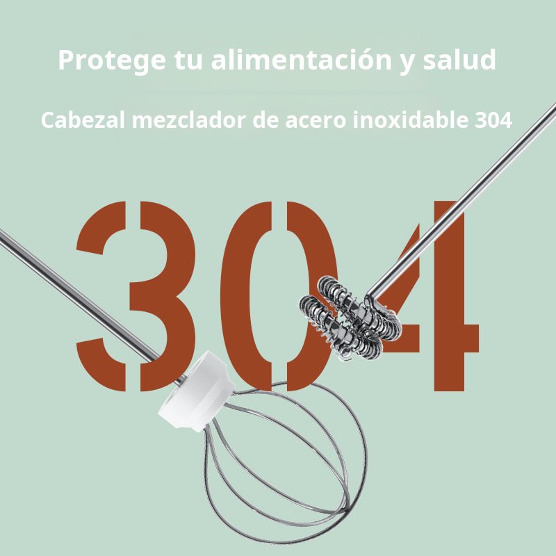 Espumador de leche, batidor de huevos, espumador de leche inalámbrico, espumador de leche para café,