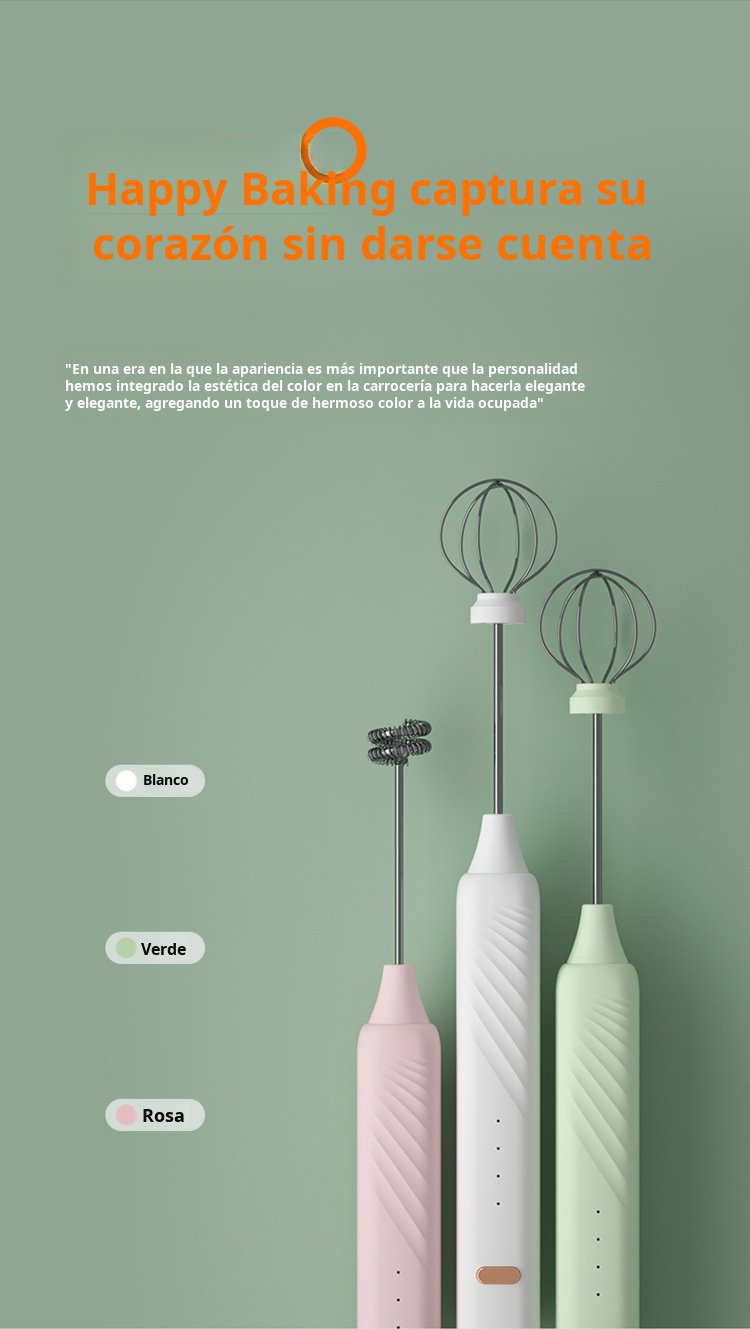 Espumador de leche fácil de usar para bebidas cremosas