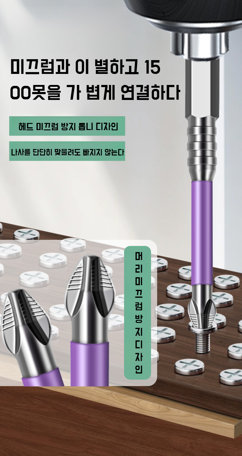 미끄럼 방지 기능의 다기능 핸드드릴 비트