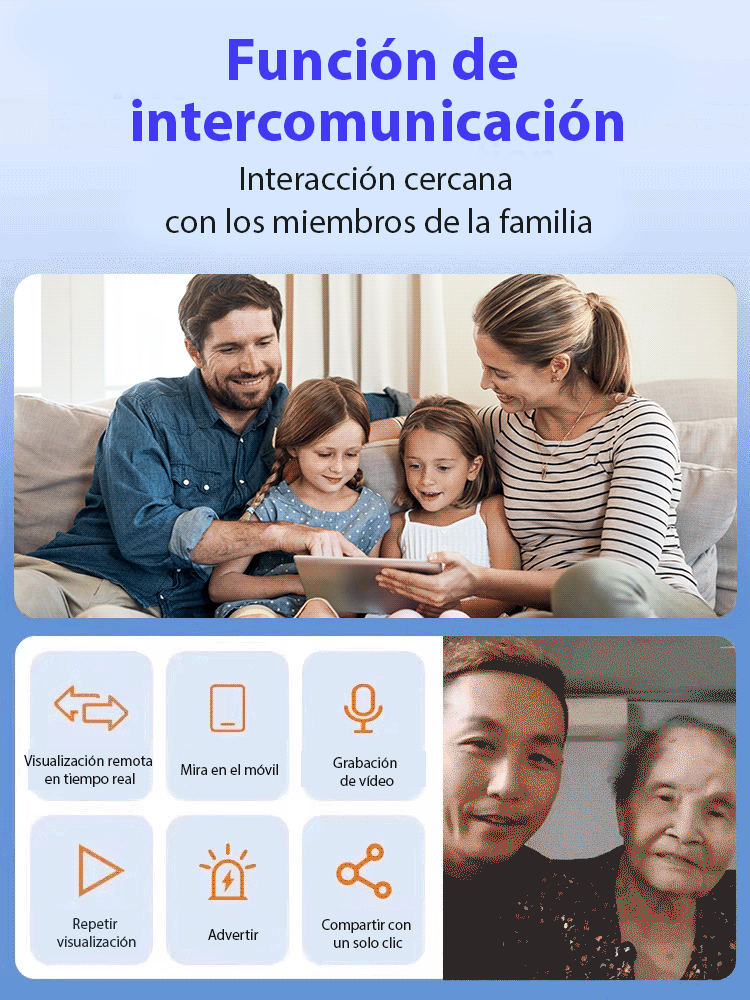 【Modelo mejorado ultra discreto】 Cámara sin necesidad de enchufarla.