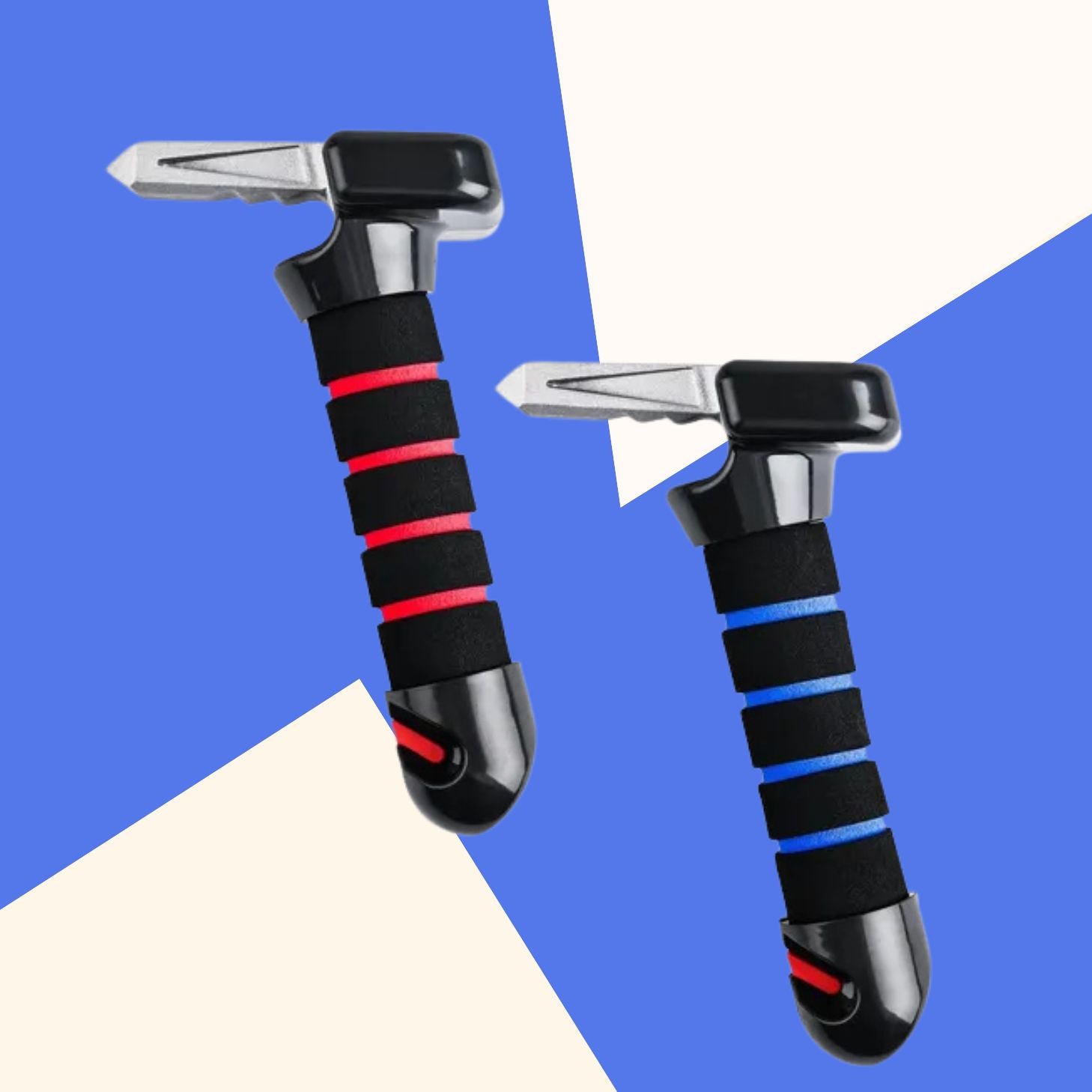 손전등 기능을 켠 안전망치 모습