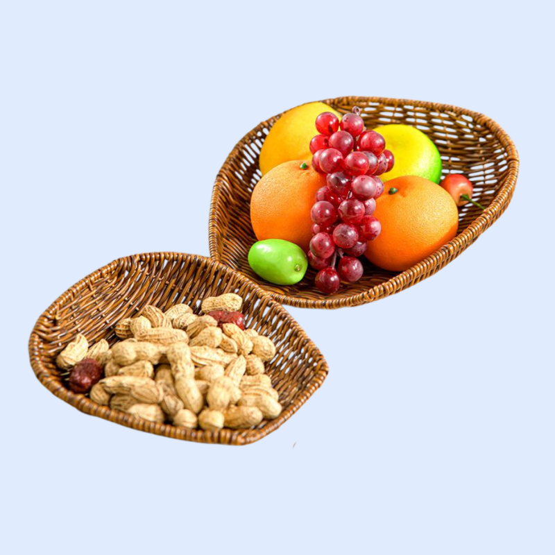 人工ラタン編みプラスチックバスケット