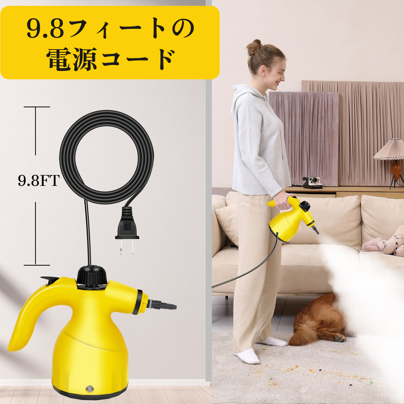 JMY 高温ハンドヘルドスチームクリーナーキッチンカーヒューム家庭用クリーニングマシン