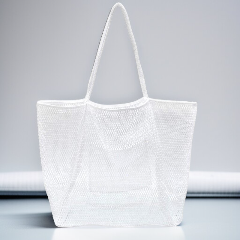 طوي حقيبة يد شبكة كبيرة الحجم