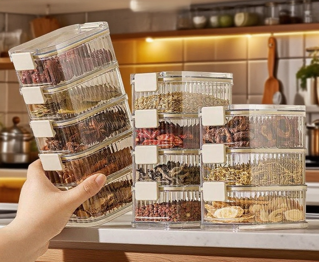 안전한 식품급 소재의 저장 용기