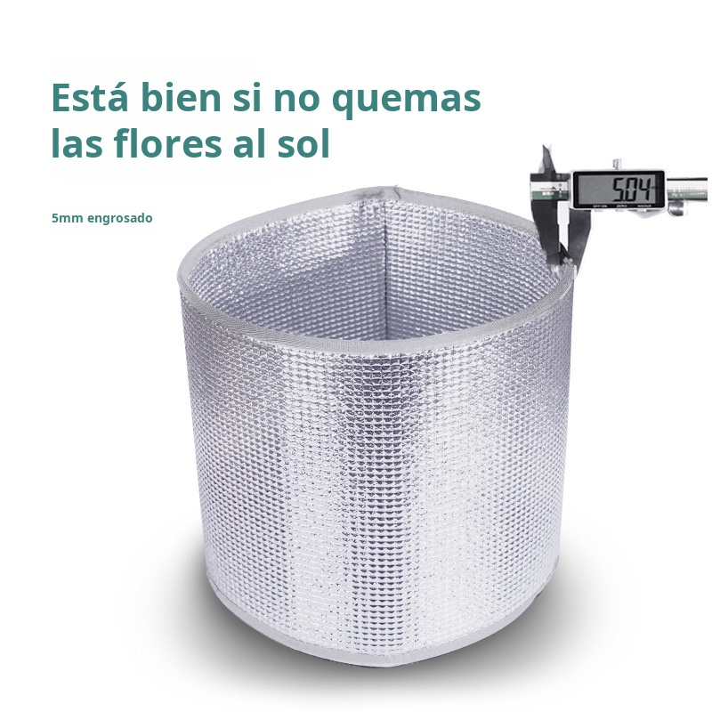 Protector térmico de doble cara para plantas en maceta