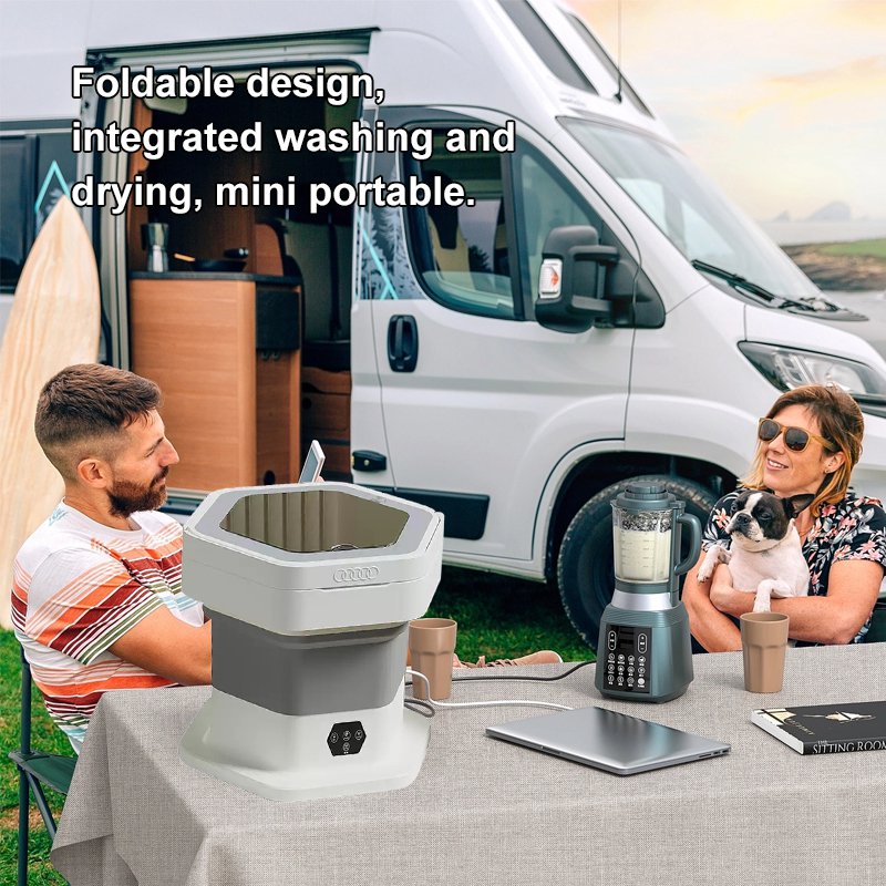 [Ten-Year Warranty Free Replacement] Foldable Washer and Dryer Combo