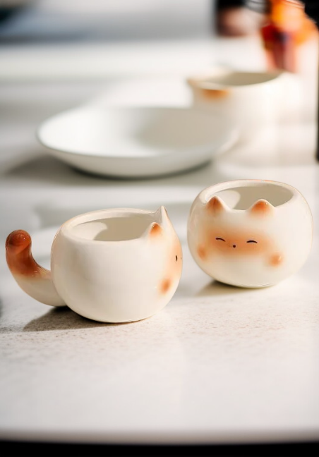 커피와 함께하는 세라믹 컵