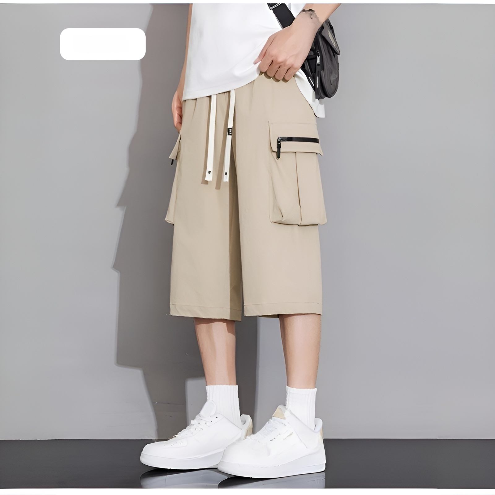 Vêtements homme en soie glacée, shorts modernes