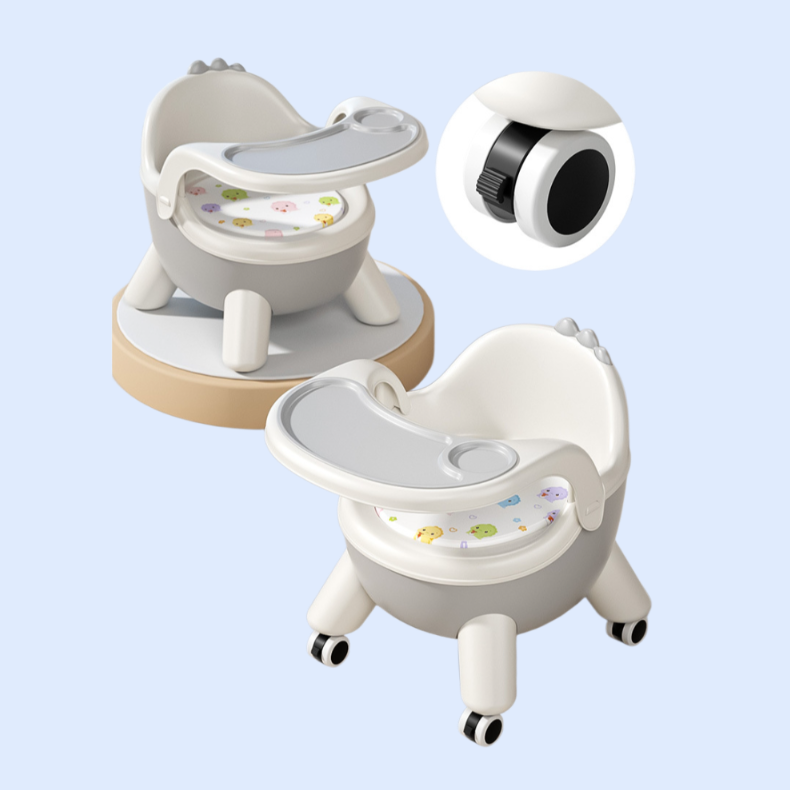 ベビーダイニングテーブル、ダイニングチェア、かわいい小さな恐竜の形、かわいいドラゴンスツール、子供用チェア、家庭用プラスチック製背もたれシート