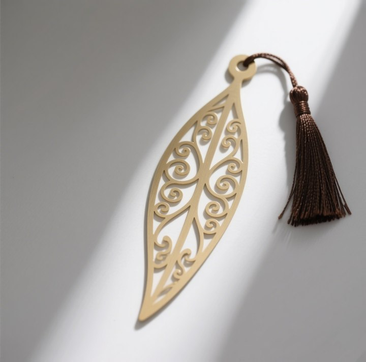 Čínský zlatý záložka s vyřezávaným vzorem (sada 2 kusů)