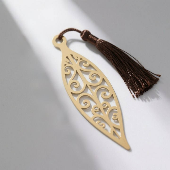 Čínský zlatý záložka s vyřezávaným vzorem (sada 2 kusů)