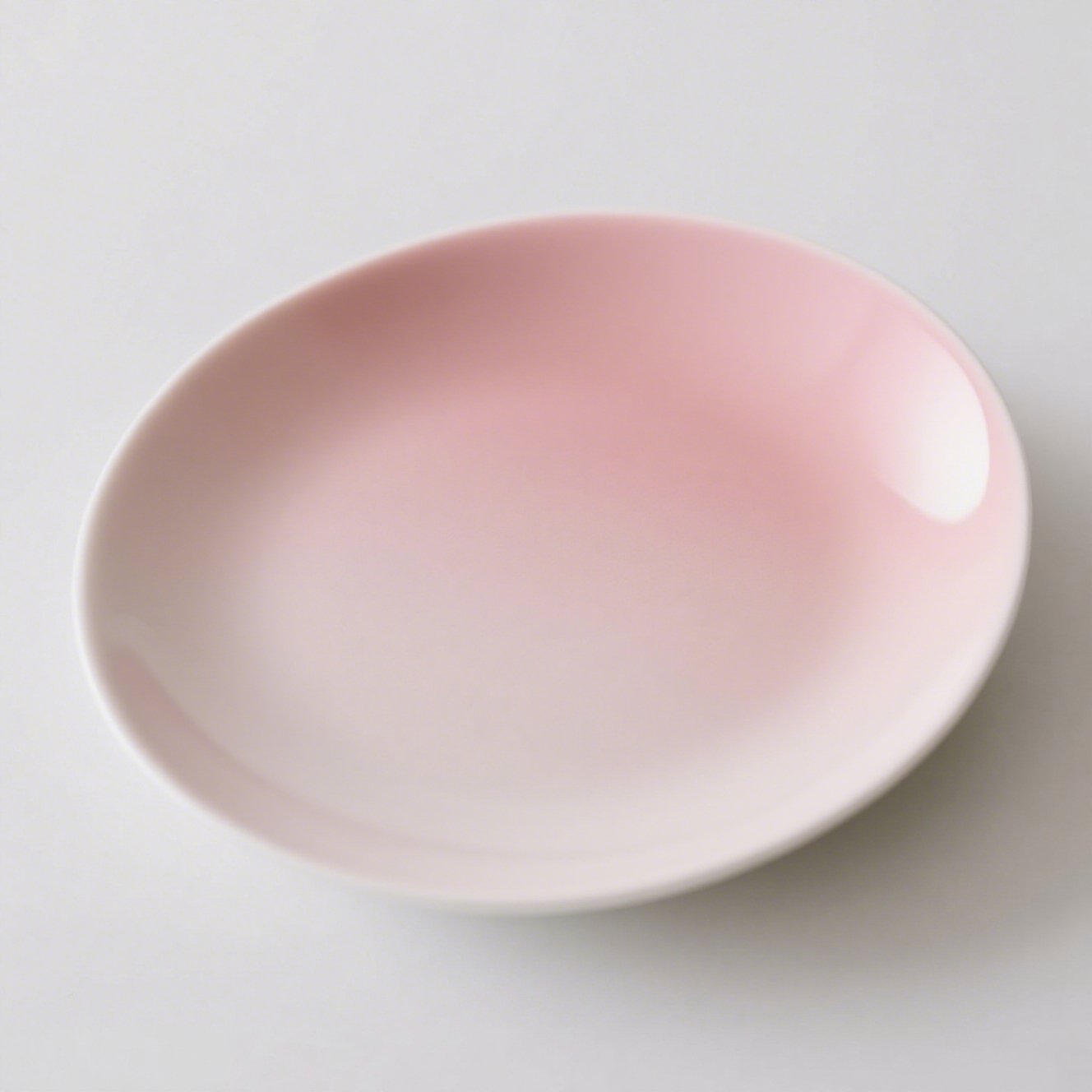 Krémově růžové keramické talíře (6 kusů)
