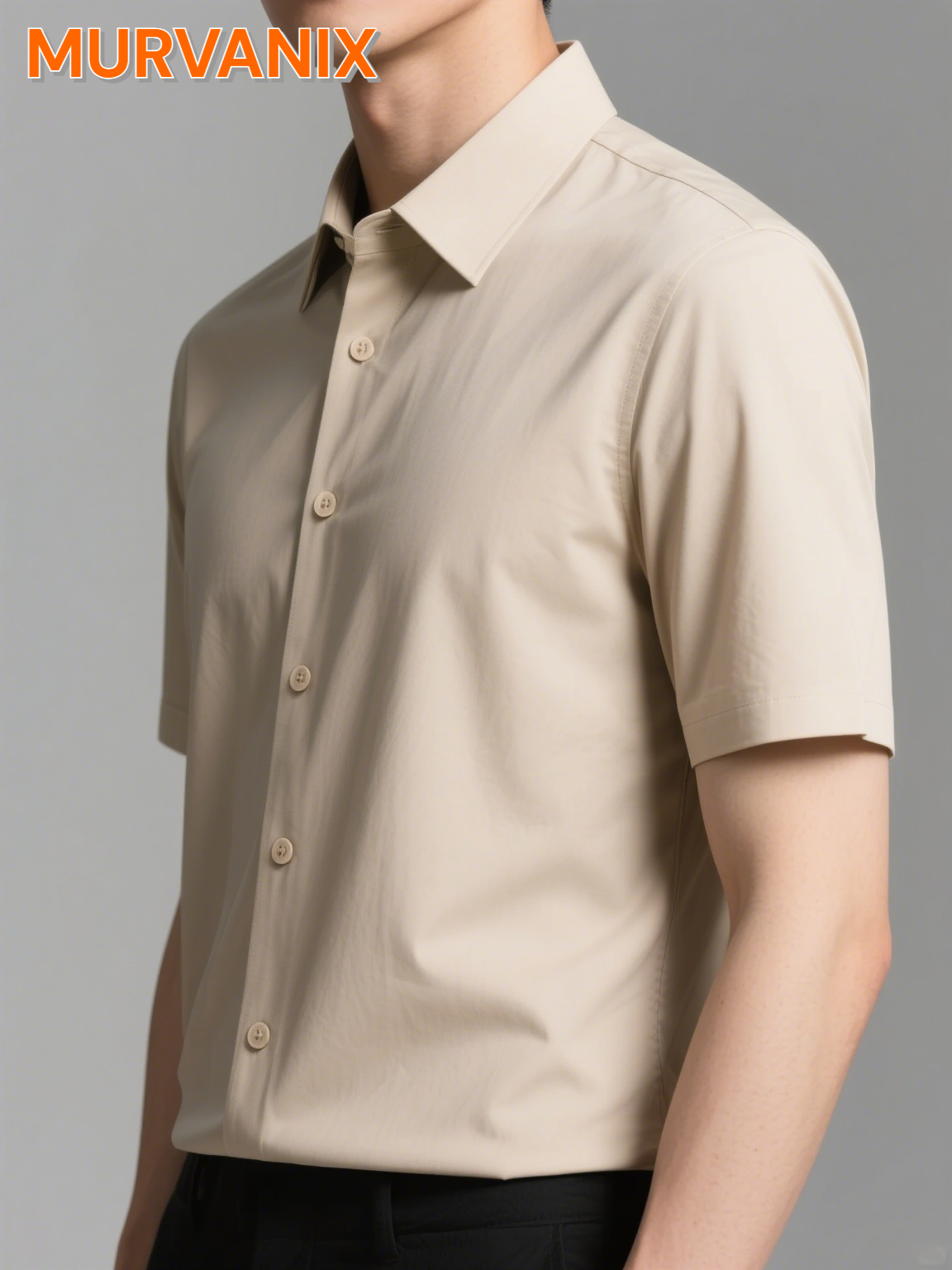 Herren Hochdehnbar Eisseide Hemd