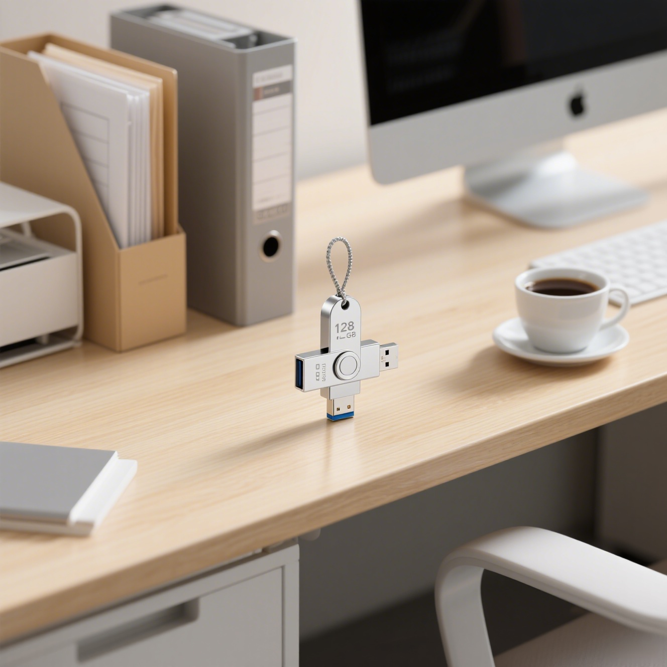 Dvouvratý trojkombinační vysokorychlostní USB flash disk s velkou kapacitou