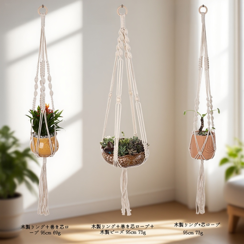 多用途コットンロープバスケットの拡大画像