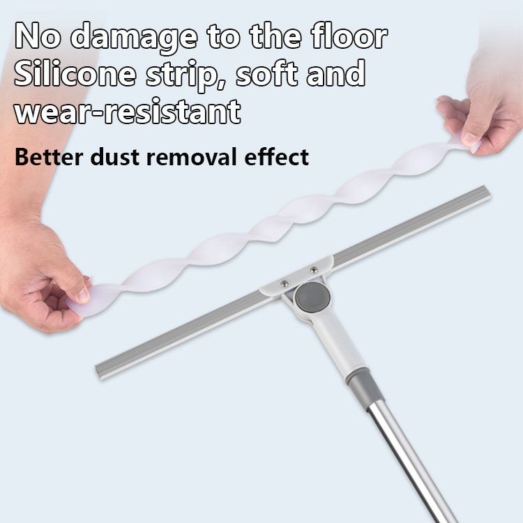 Home retractable handle squeegee bathroom silicone floor scraper bathroom magic broom scraper