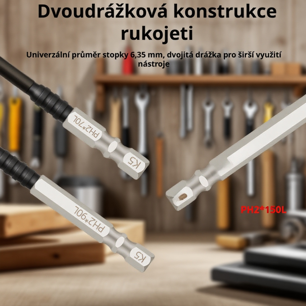 ysoká tvrdost sada křížových šroubováků s elektrickým pohonem