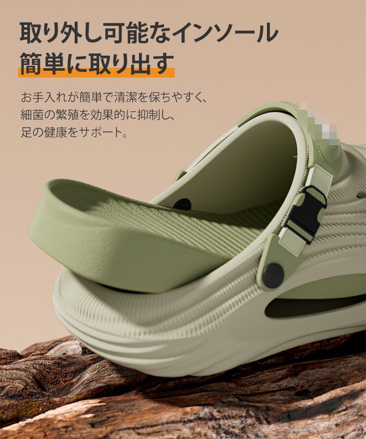 【公式指定販売チャネル】 2WAYメンズサンダル【身長5cmアップ&アーチサポート】