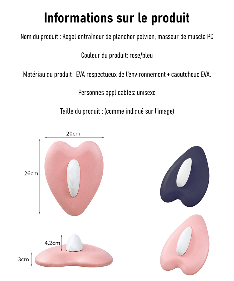 Kegel entraîneur de plancher pelvien, masseur de muscle PC