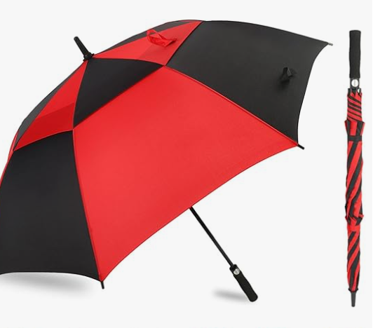 Selbstöffnender doppelter sturmsicherer Regenschirm