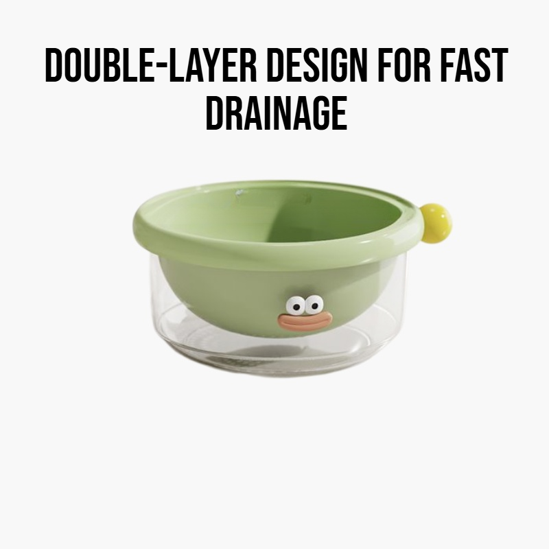 Double layer drain basket