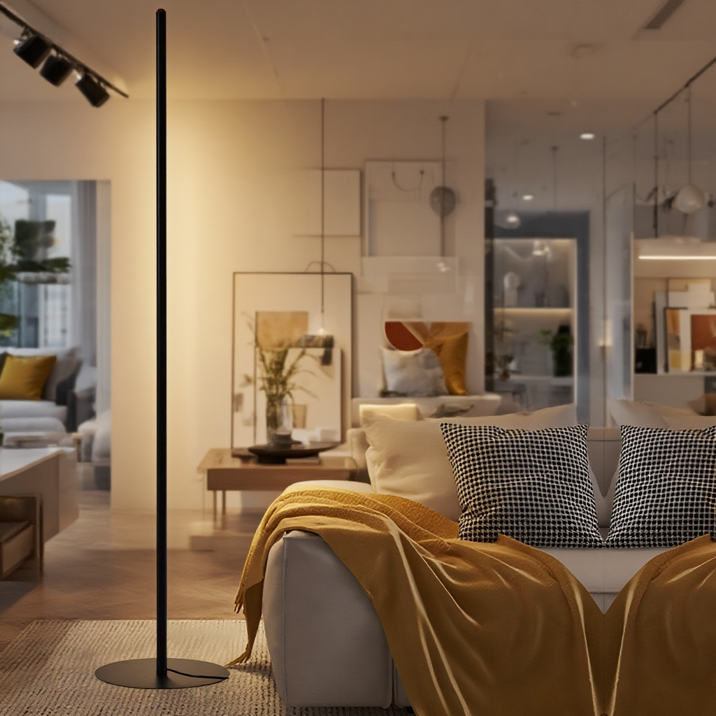 ベッドサイド・ソファ・コーナー装飾用雰囲気ランプ　北欧デザインフロアライト