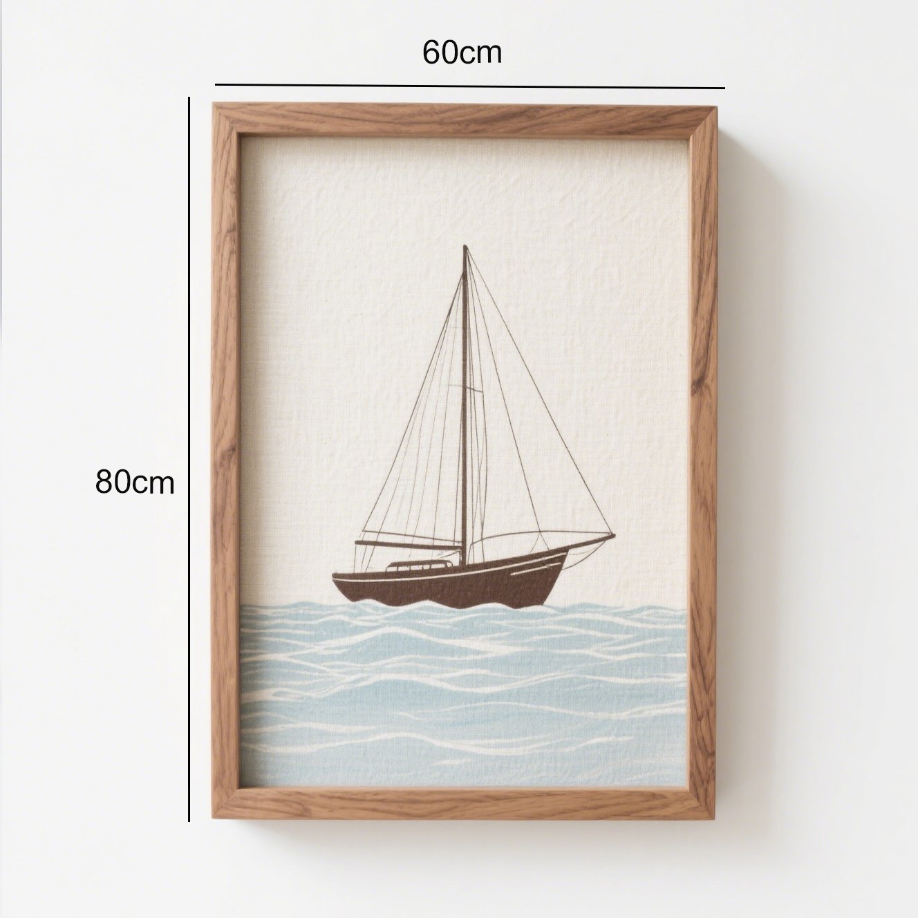 Moderní obraz plachetní lodě na zdi