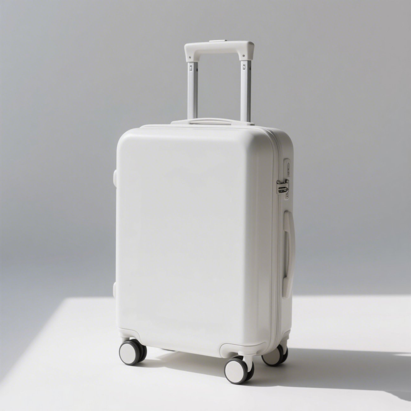 Přenosný kufr v bílé barvě 