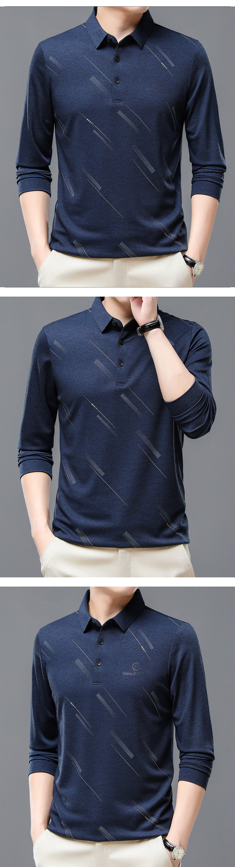 普段使いに最適な中年男性用長袖Tシャツ