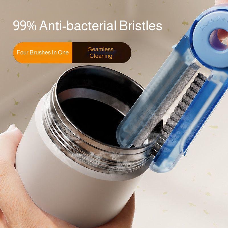 Four-in-one cup cover brush cup decontamination artifact multi-function cup brush insulation cup sal