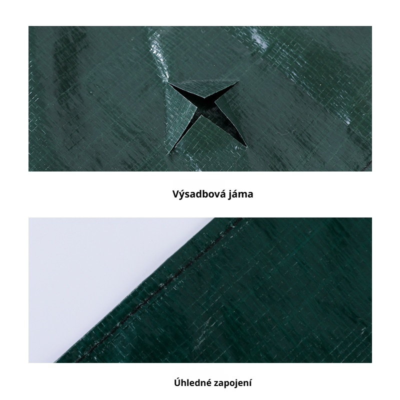 Jednoduchý černý závěsný vak na pěstování jahod