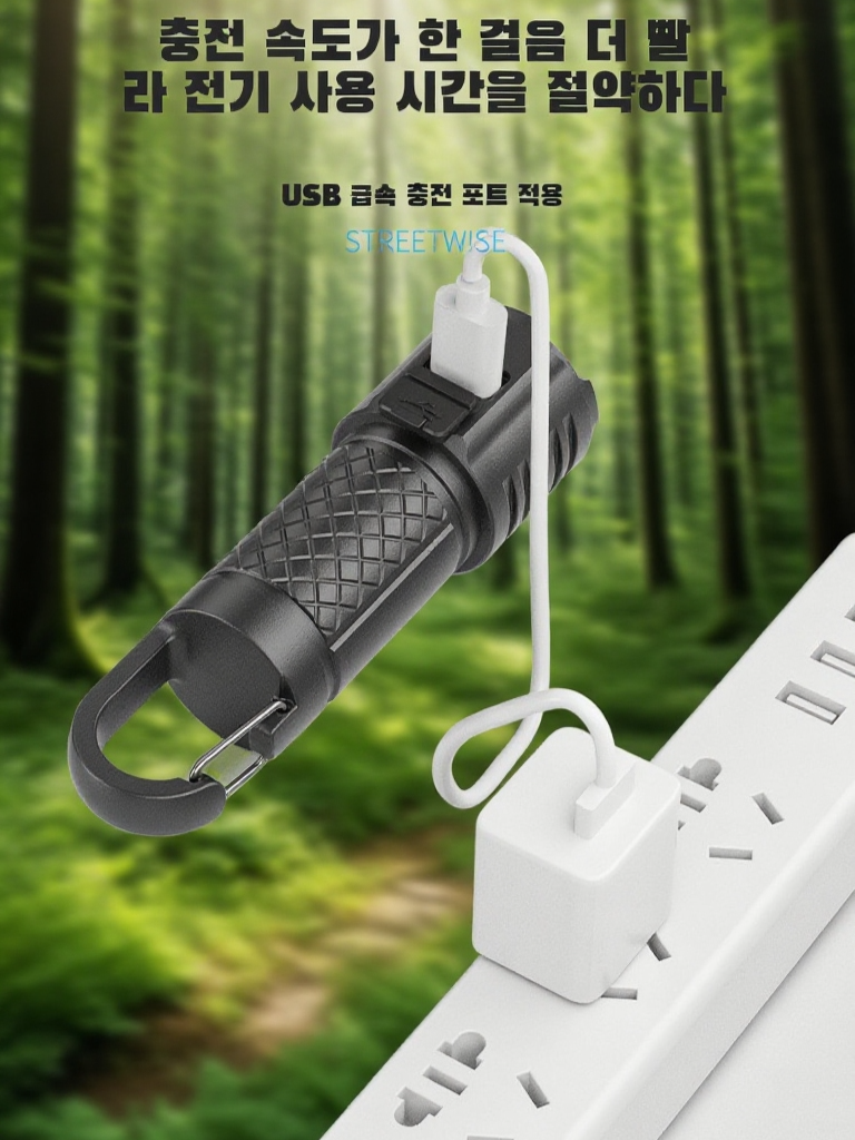 삼등 고휘도 COB 측면 라이트 손전등