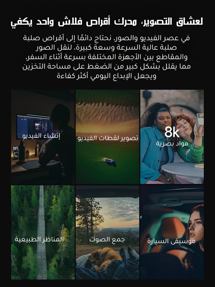 【جاهز للاستخدام عند التوصيل】محرك أقراص فلاش USB عالي السرعة بسعة 1 تيرابايت