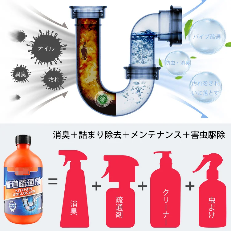 パイプクリーナー詰まり解消剤