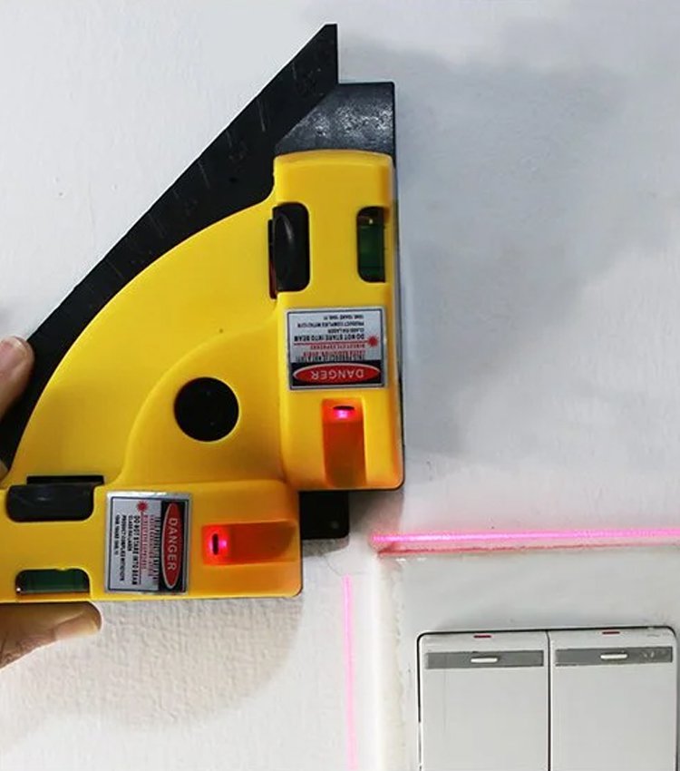 90-Grad-Laser-Wasserwaage