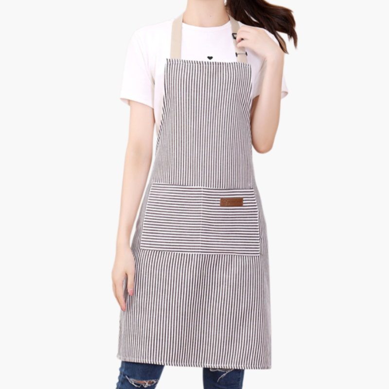 棉麻圍裙掛脖