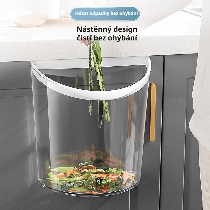 Nástěnný odpadkový koš, domácí papírový koš s vysokou estetickou hodnotou do kuchyně