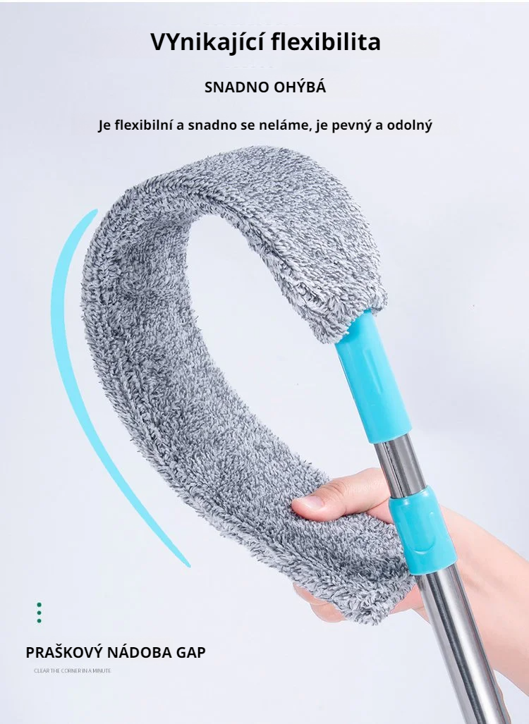 Detailní pohled na čistící hlavici kartáče do spár