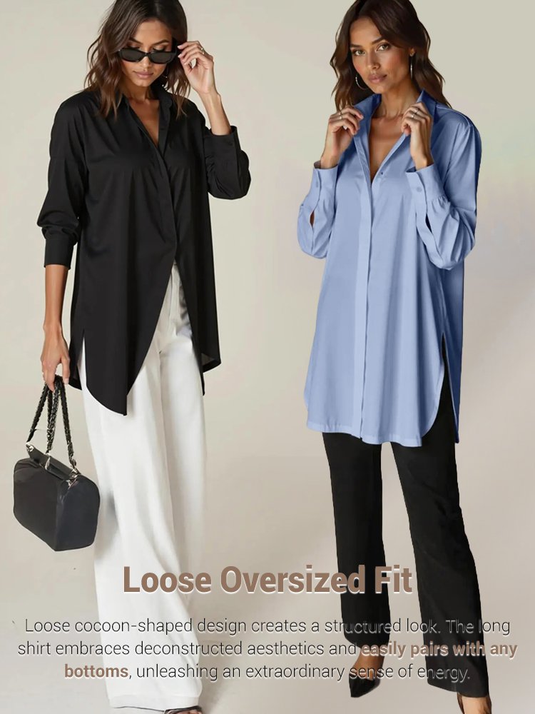【Forever in Style】High-End Fashionable Multi-Color Loose Versatile Shirt