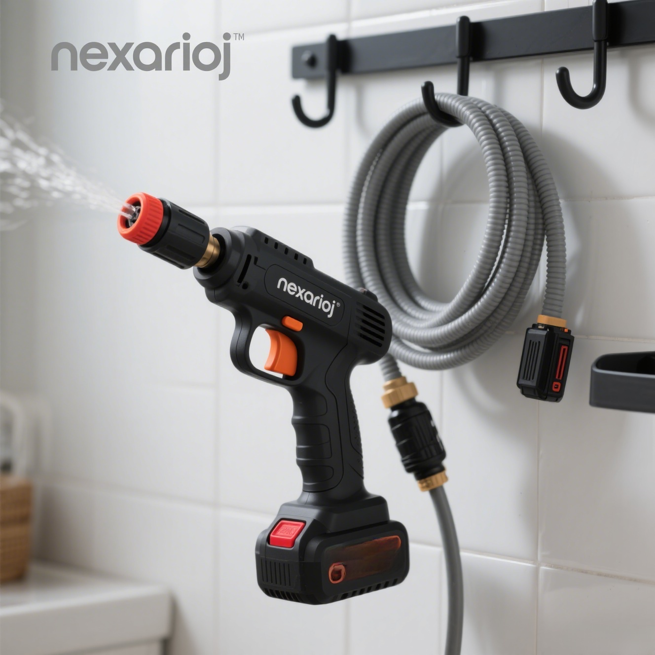 Lavar el coche con pistola de agua