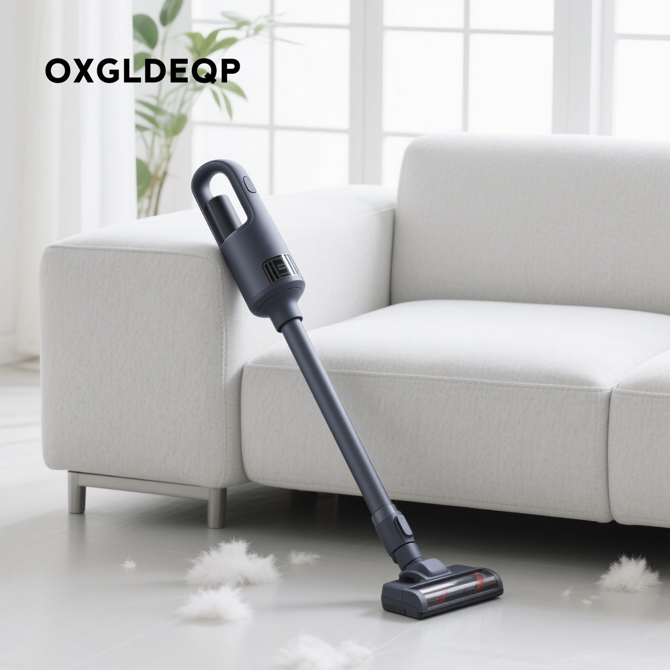 黒い掃除機の全体画像