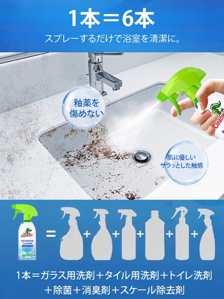 バスルームクリーニングスプレー