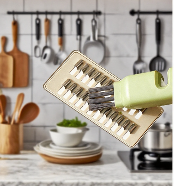 刷毛細節雙頭刀具清潔刷