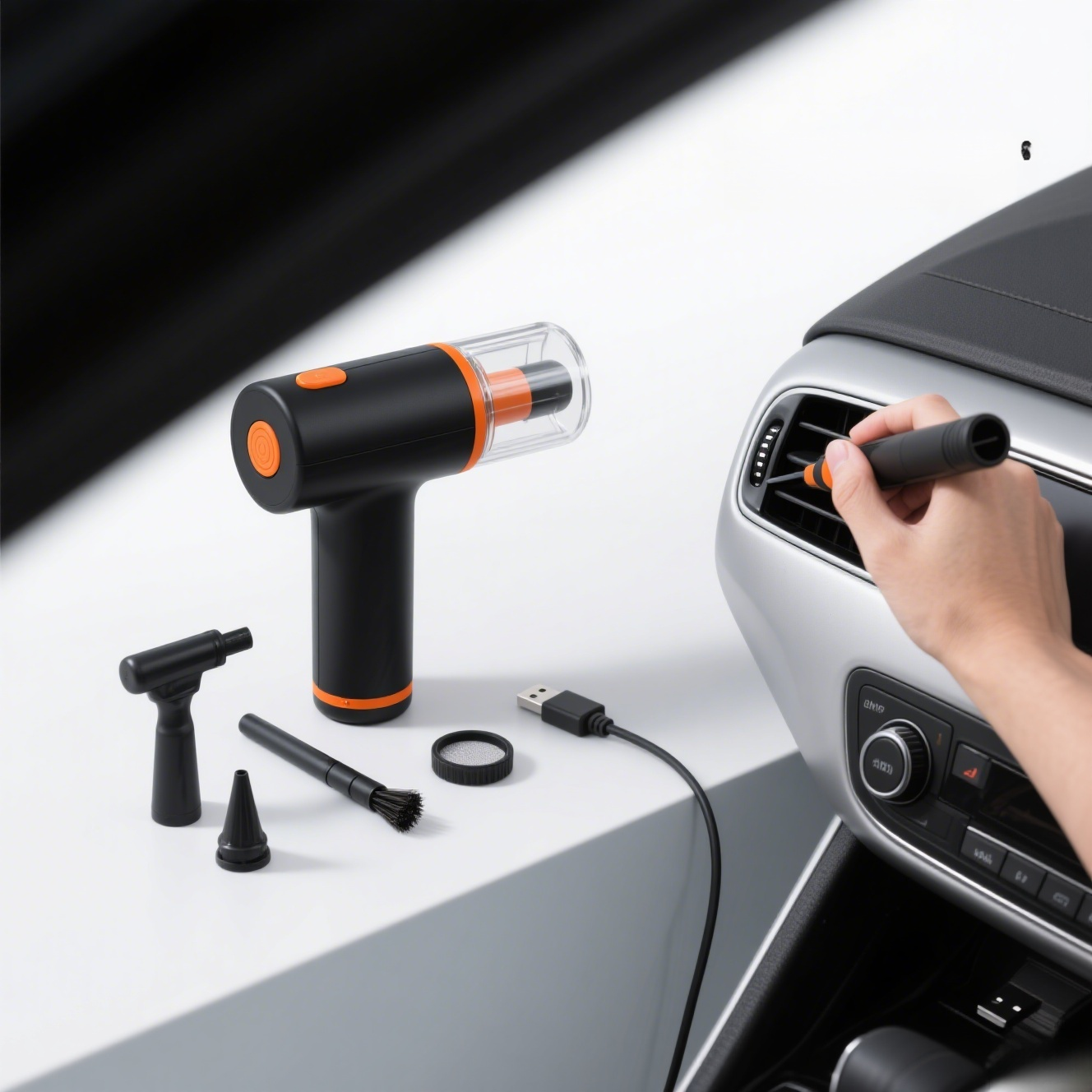 Super sací bezdrátový multifunkční vysavač do auta
