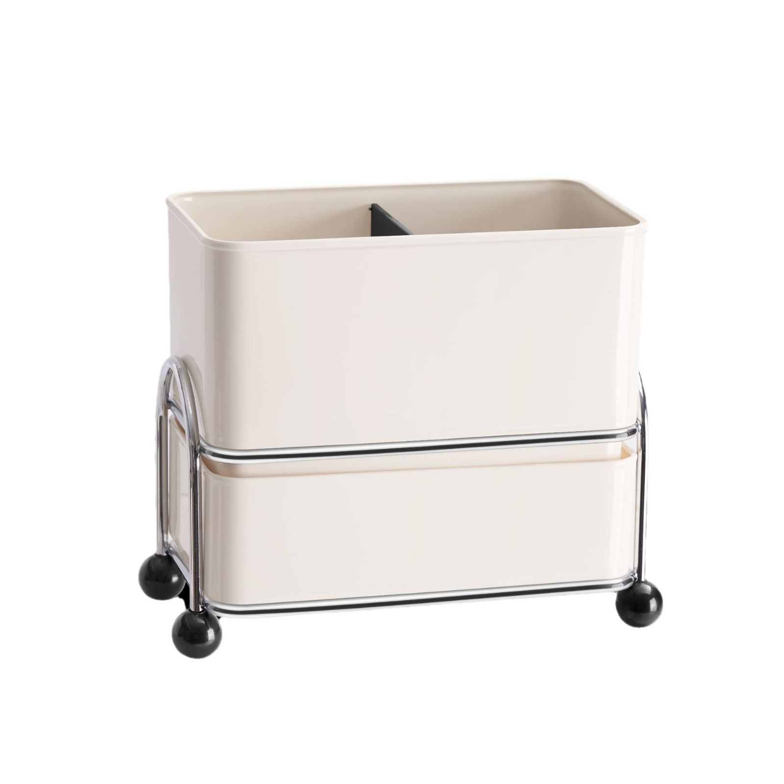 デスクトップ化粧品収納ラック洗面台排水収納ラックラック歯ブラシ歯磨き粉コーム二重層収納ボックス