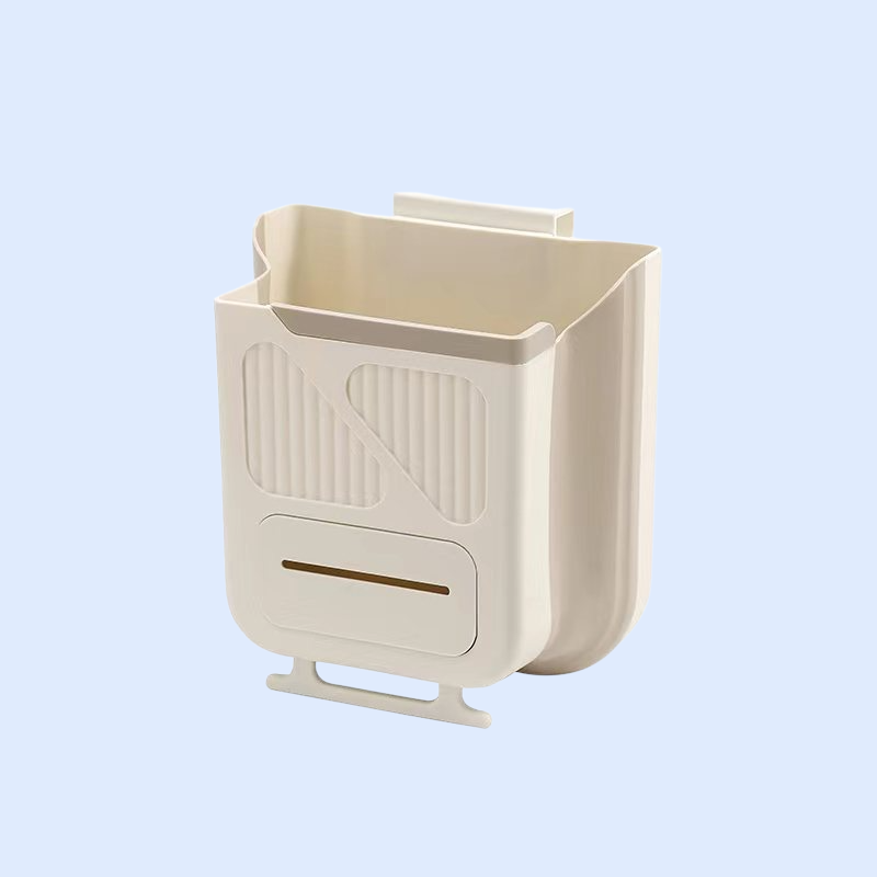 주방용 벽걸이 접이식 쓰레기통