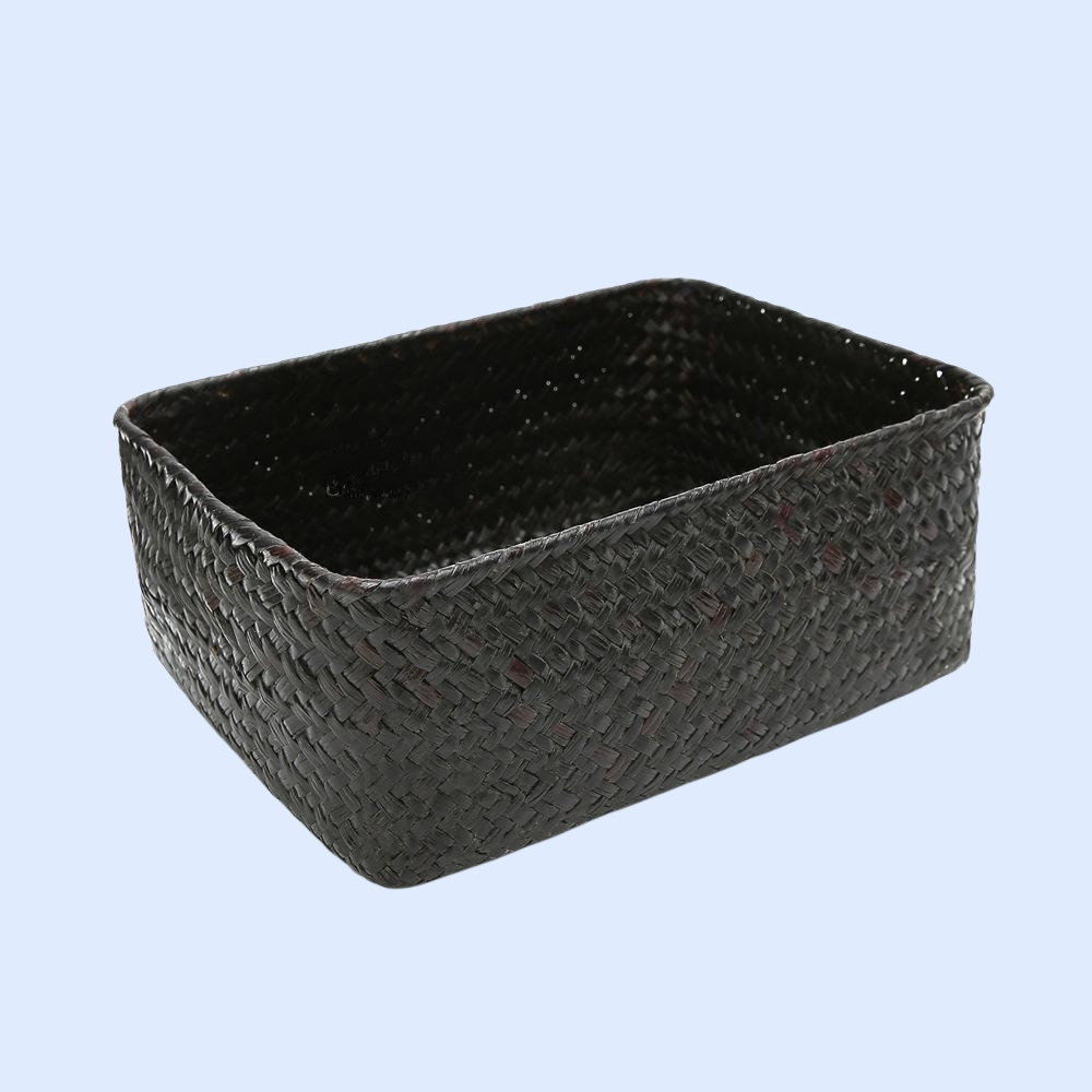 フタなし多用途収納バスケット お菓子・お茶用整理かご