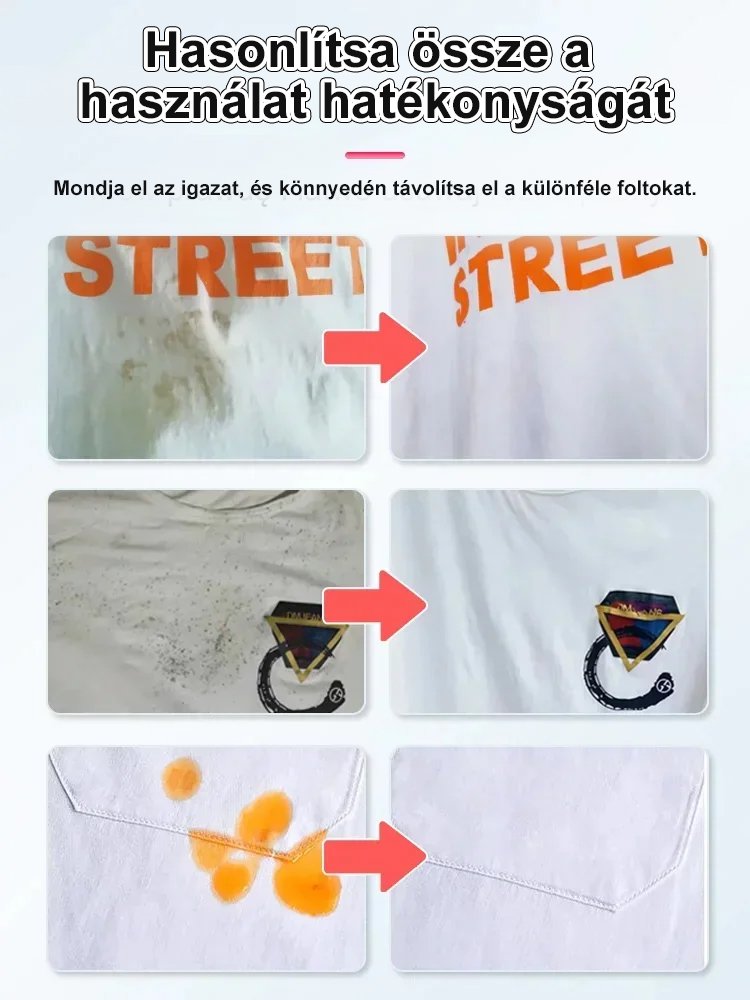 【Régi ruhák új ruhákká】Folteltávolító és fényesítő mosószer