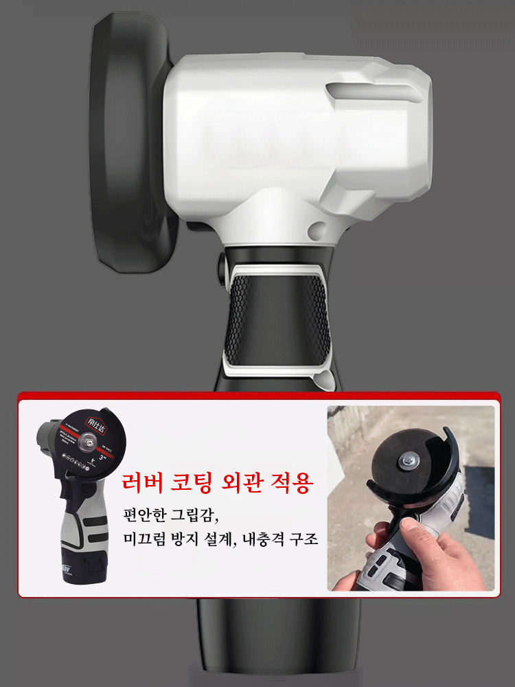 다기능 리튬 미니 앵글 그라인더（공구함+리튬 배터리 2개+다양한 톱날+보호 커버+전용 렌치 증정）